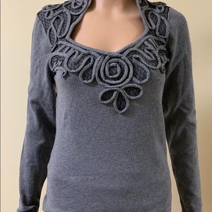 Women blouse embroidered pattern by leo guy size M